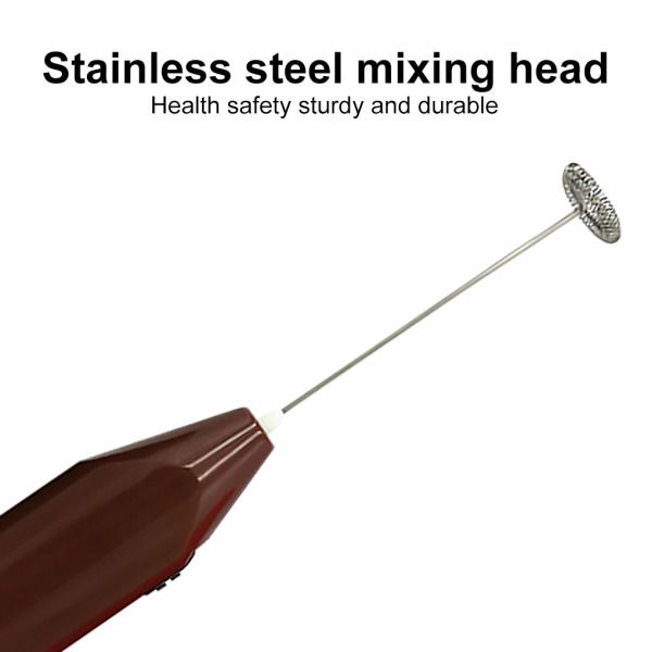 1pc Milk Drink Coffee Whisk Mixer Electric Egg Beater Frother Foamer Mini Handle Stirrer Practical Kitchen Cooking Tool（Random Color）