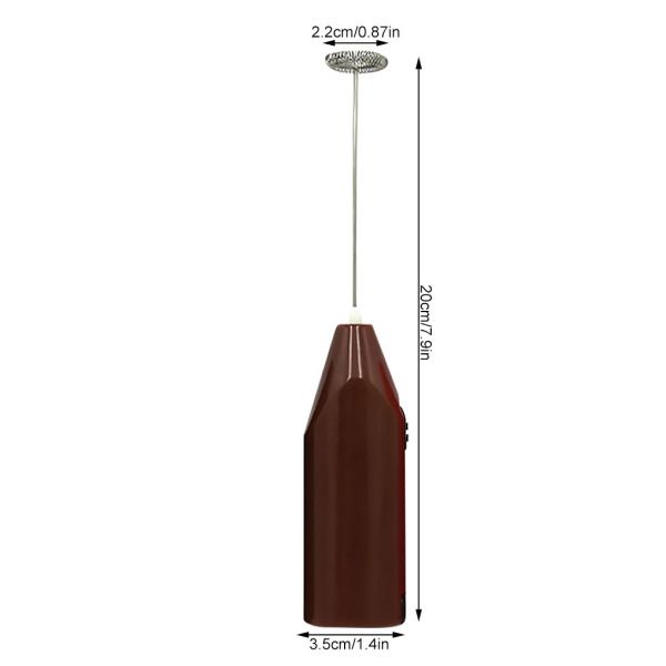 1pc Milk Drink Coffee Whisk Mixer Electric Egg Beater Frother Foamer Mini Handle Stirrer Practical Kitchen Cooking Tool（Random Color）
