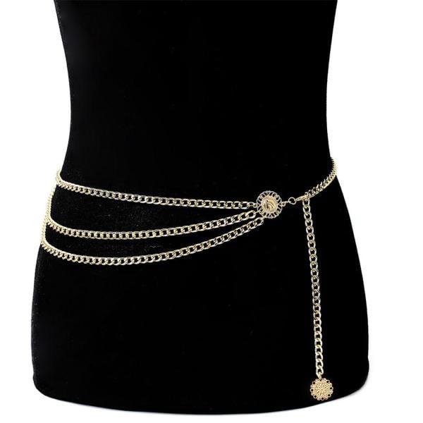 Women Waist Chain Silver Gold Color Sexy Multi-layered Retro Tassels Waist Belt Chain Female Jewelry