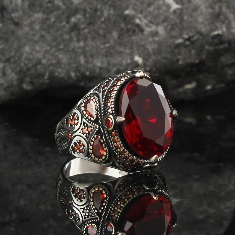New Creative Cat's Eye Alloy Casting Rings for Men Europe and America Gothic Rock All-around Eyeball Simple Jewelry Accessories