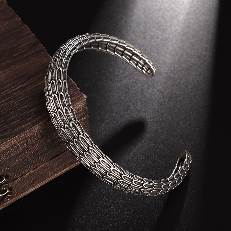 Punk Simple Silver Color Twisted Mobius Cuff Bangles Infinite Loop Bracelet Men\'s Fashion Casual Party Jewelry Gift