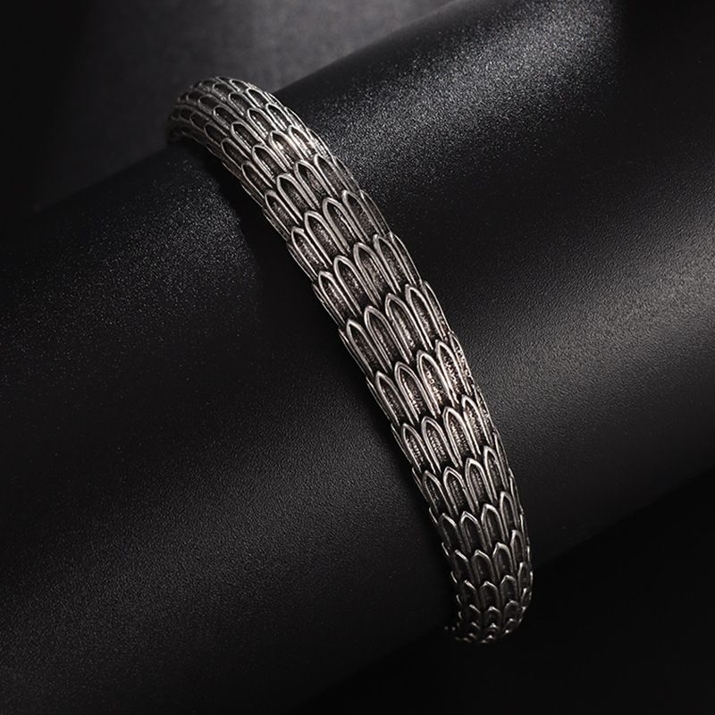 Punk Simple Silver Color Twisted Mobius Cuff Bangles Infinite Loop Bracelet Men\'s Fashion Casual Party Jewelry Gift