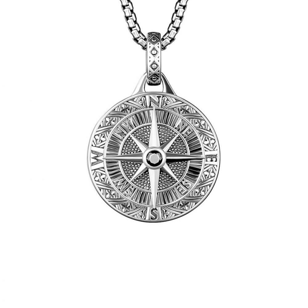 Retro Seven Angels Magic Circle Solomon\'s Seal Necklace Pendant Personalized Men\'s Punk Lucky Amulet Jewelry