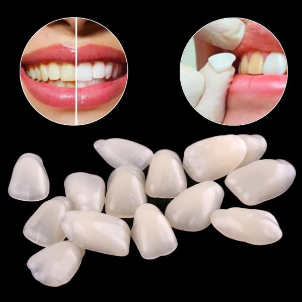 50pcs/bag Dental Ultra-Thin Resin Teeth Veneers Anterior A1 A2 Dental Temporary Crown Teeth Dentist Materials Dental Tools