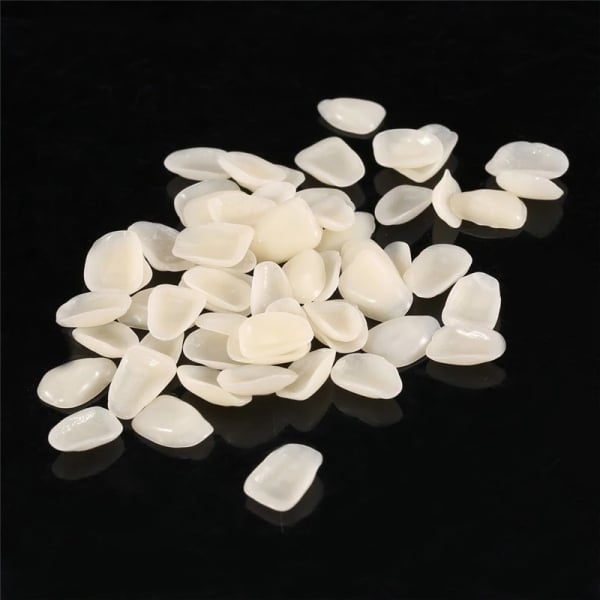 50pcs/bag Dental Ultra-Thin Resin Teeth Veneers Anterior A1 A2 Dental Temporary Crown Teeth Dentist Materials Dental Tools