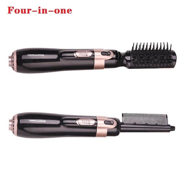 Multifunctional Hot Air Comb Four-in-one Negative Ion Wet And Dry Hair Dryer Hair Straightener Hair Curler Hair Dryer Comb