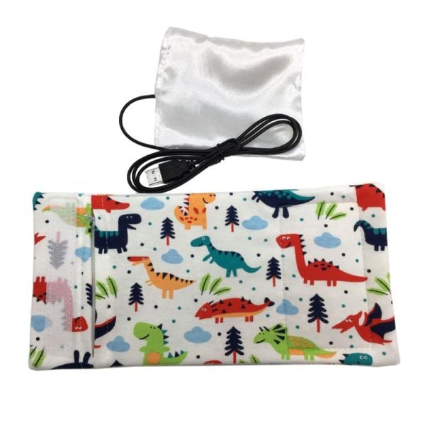 USB Milk Water Warmer Travel Stroller Insulated Bag Baby Nursing Bottle Heater （Random color）