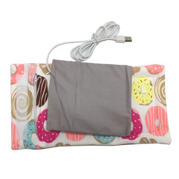 USB Milk Water Warmer Travel Stroller Insulated Bag Baby Nursing Bottle Heater （Random color）