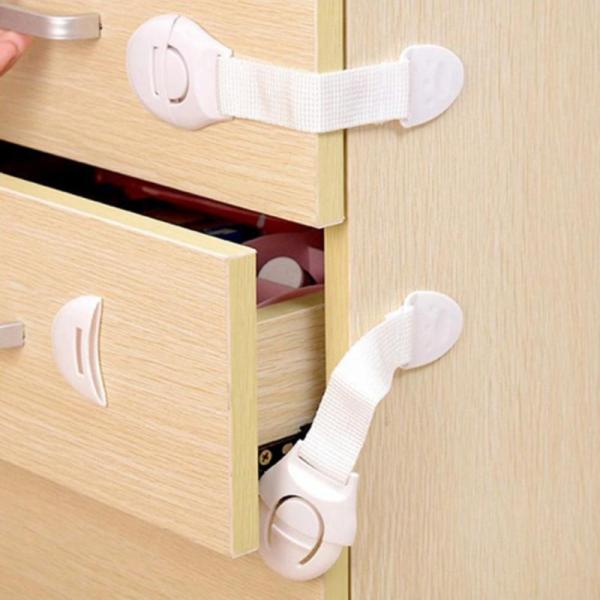 5Pcs/Lot Creative Baby Safety Lock Plastic Drawer Door Cabinet Cupboard Safety Locks protection from children for newborns