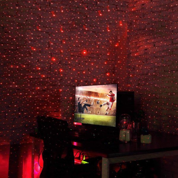 Romantic LED car roof starry sky night light projector atmospheric galaxy light USB decorative light adjustable