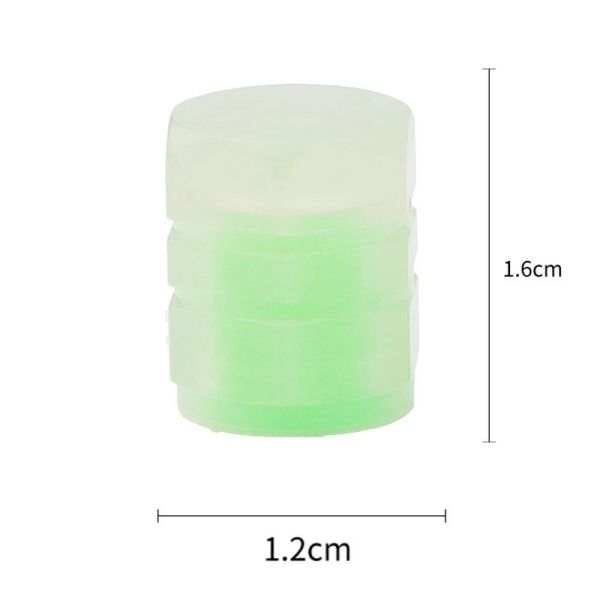 8pcs Car Luminous Tire Valve Caps Fluorescent Night Glowing Motorcycle Bicycle Bike Wheel Tyre Hub Valve Stem Caps Decor  4pcs