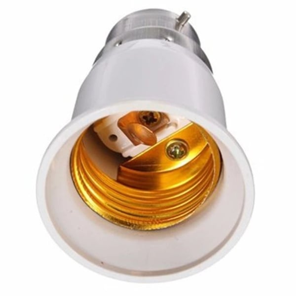 2 Pcs Light Bulb Adaptor Bayonet B22 To Edison Screw E27 Lamp Converter Holder Light Adapter Lamp Holder Lighting Parts