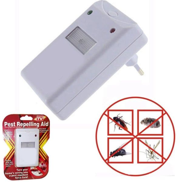 Pest Repeller Ultrasonic Mouse Repellent 220V Electronic Repeller Control Aid for Ants Spiders Roaches Mice