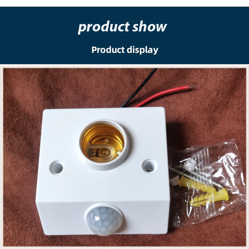 E27 220V 110V Sound Light Switch Pir Motion Sensor Smart Switch Auto On/off Light Lamp Holder Ceiling Sensor Detector Module