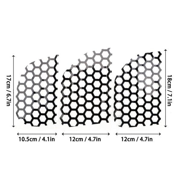 Honeycomb Car Sticker Cut-out Hollow Auto Lamp Film Grid Side Shield Headlamp Taillight Film Decals Car Wrap Sticker