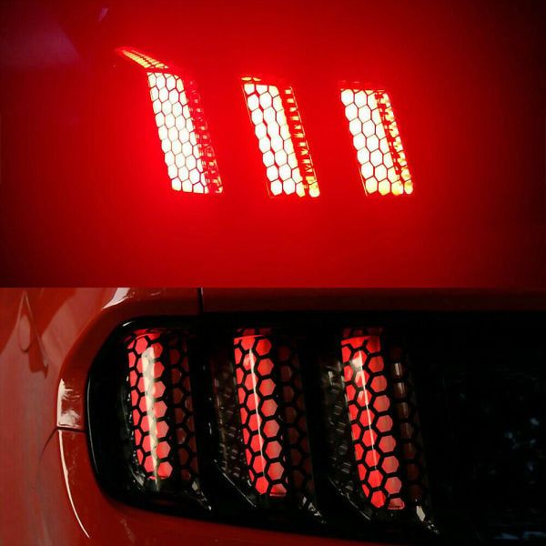 Honeycomb Car Sticker Cut-out Hollow Auto Lamp Film Grid Side Shield Headlamp Taillight Film Decals Car Wrap Sticker