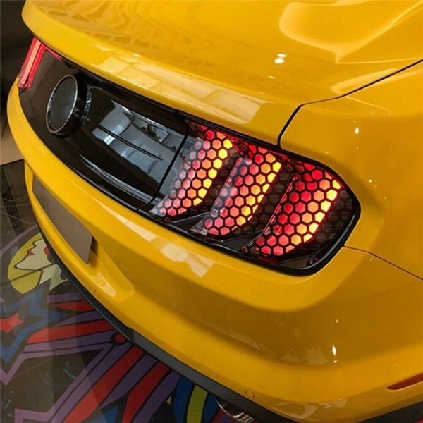 Honeycomb Car Sticker Cut-out Hollow Auto Lamp Film Grid Side Shield Headlamp Taillight Film Decals Car Wrap Sticker