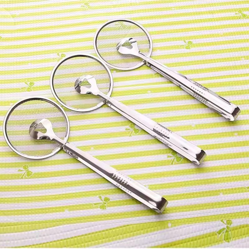 Kitchen Accessories Multifunction Stainless Steel Sieve Filter Spoon Fried Food Oil Strainer Clip Handheld Cooking Tools Gadgets