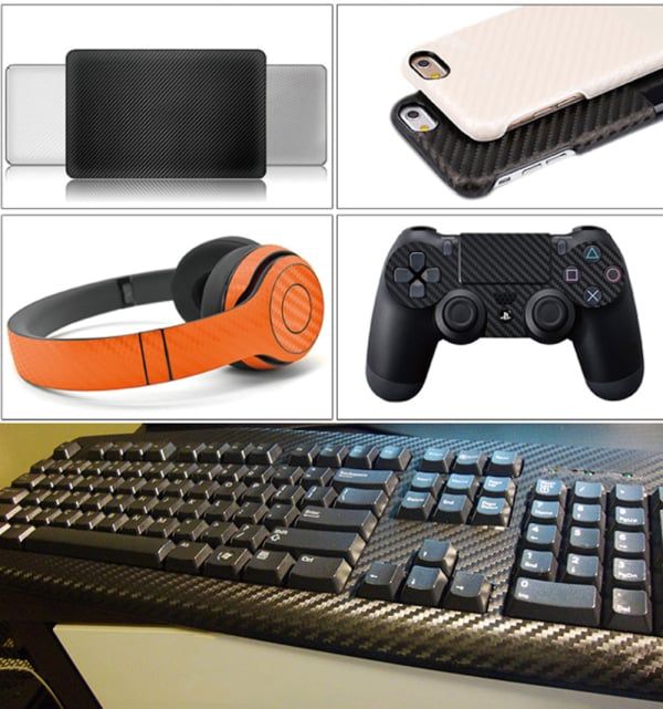 3D Carbon Fiber Car Stickers Roll Film Wrap DIY Car Motorcycle  Styling Decoration Vinyl Colorful Decal Laptop Skin Phone Cover