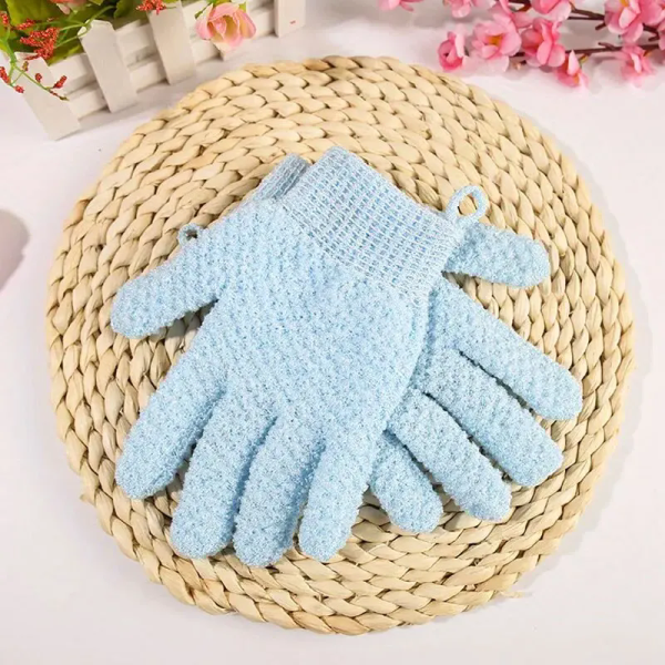 2pcsExfoliating Bath Gloves For Shower - Deep Exfoliating, Body Scrub Shower Scrubber, Shower Exfoliating Gloves For Women & Men