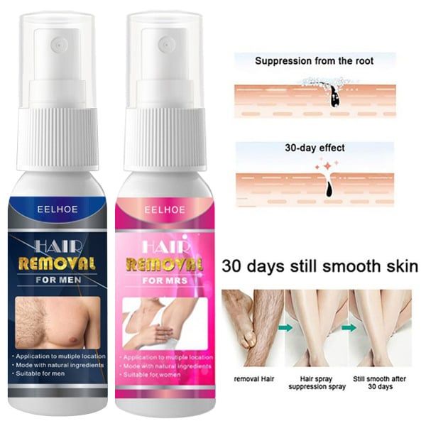 Permanant Hair Removal Spray Hair Growth Inhibitor Armpit Legs Arms Painless Hair Remover Sprays Nourishes Repair Care Man Women