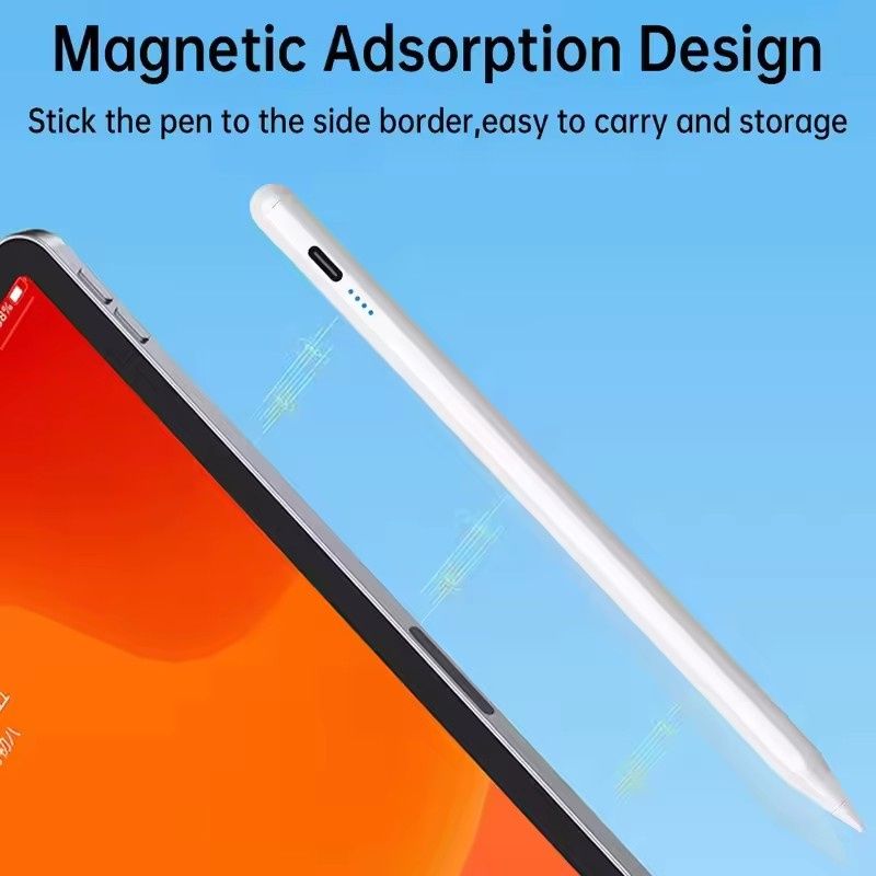 Smartphone magnetic charging capacitor pen with long battery life