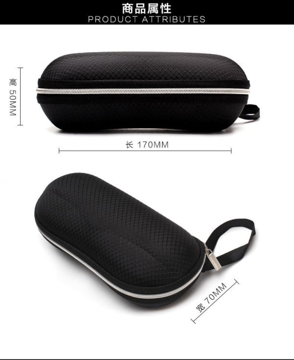 Eyewear Cases Cover Sunglasses Solid Case Women Men Glasses Box With Lanyard Zipper Eyeglass Box