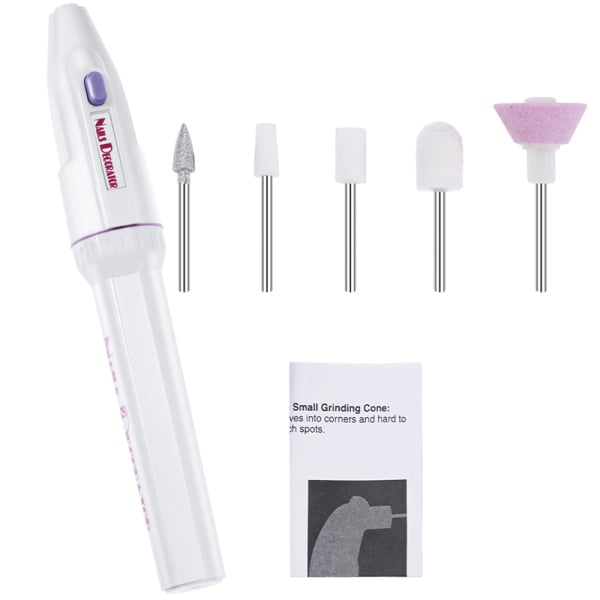 5 In 1 Professional Electric Nail Drill Kit Battery Manicure Pedicure Grinding Polishing Nail Art Sanding File Pen Tools Machine