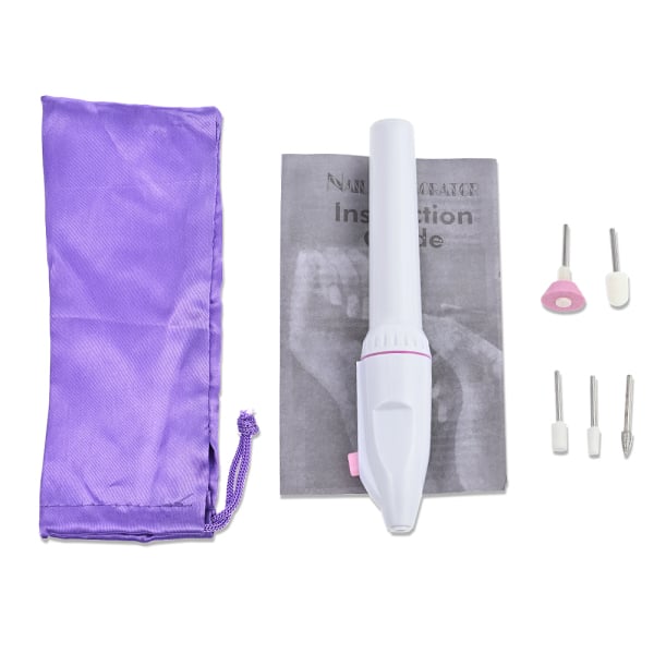 5 In 1 Professional Electric Nail Drill Kit Battery Manicure Pedicure Grinding Polishing Nail Art Sanding File Pen Tools Machine