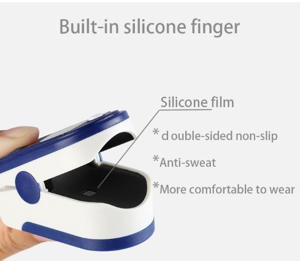 Finger Pulse Oximeter OLED Fingertip SPO2 PR PI RR Blood Oxygen With Respiratory Rate Monitor Meter