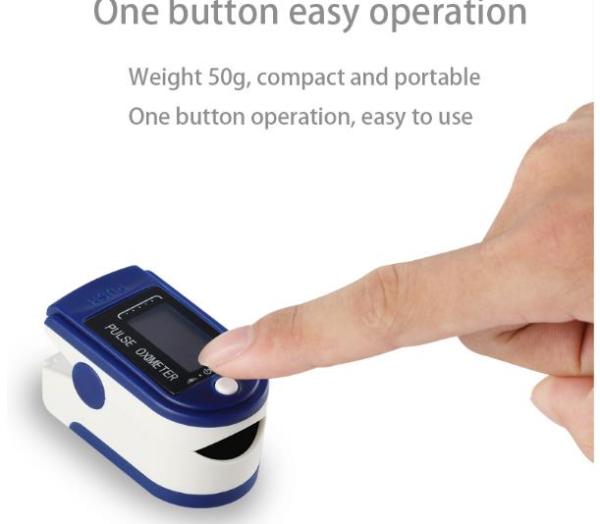 Finger Pulse Oximeter OLED Fingertip SPO2 PR PI RR Blood Oxygen With Respiratory Rate Monitor Meter