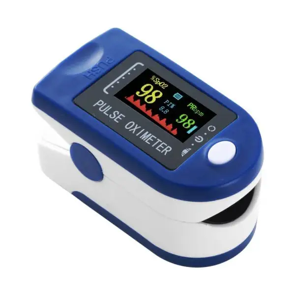 Finger Pulse Oximeter OLED Fingertip SPO2 PR PI RR Blood Oxygen With Respiratory Rate Monitor Meter