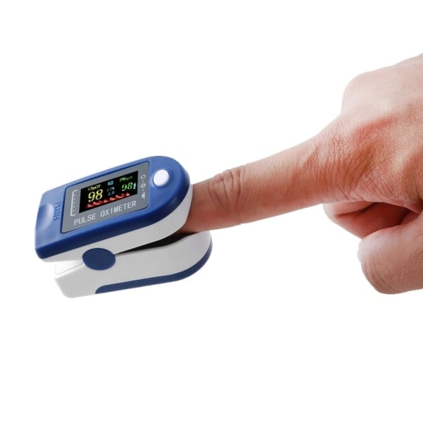 Finger Pulse Oximeter OLED Fingertip SPO2 PR PI RR Blood Oxygen With Respiratory Rate Monitor Meter