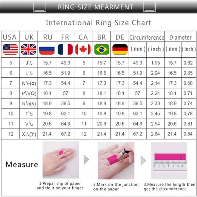 Luxury Crystal Silver Diamond Ring Beautiful Women's Fashion Ring Wedding Jewelry