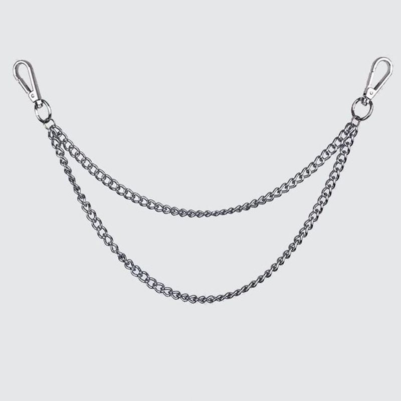 Waist Key Chain Wallet Jeans Hip-hop Pants Belt Chains Metal Punk Rock Layered Chain Keychains For Men Women Jewelry Accessories
