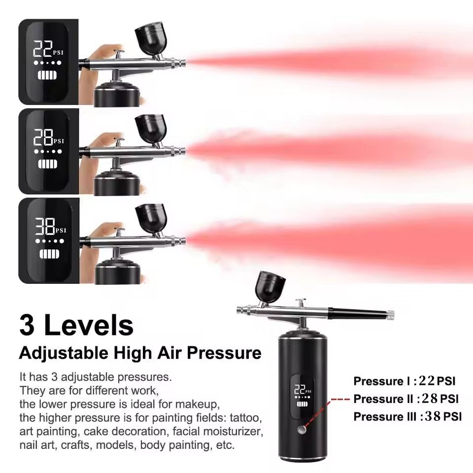 Air Brush With Compressor Portable Air Brush Air Brush Cake Painting Crafts Air Brush Art Painting Compressor Airbrush Pen Airbr
﻿