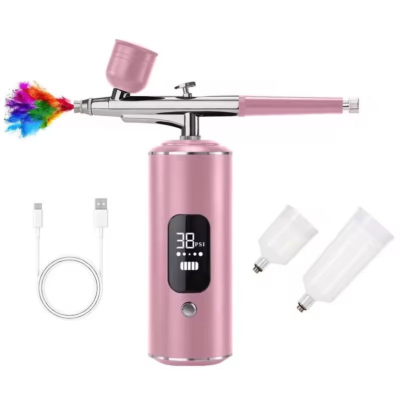 Air Brush With Compressor Portable Air Brush Air Brush Cake Painting Crafts Air Brush Art Painting Compressor Airbrush Pen Airbr
﻿