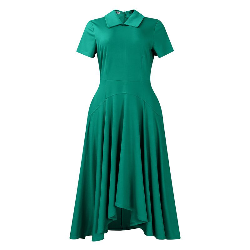 Women's  Summer Fashion Asymmetric High-waisted Banquet Skirt Elegant Evening Dress