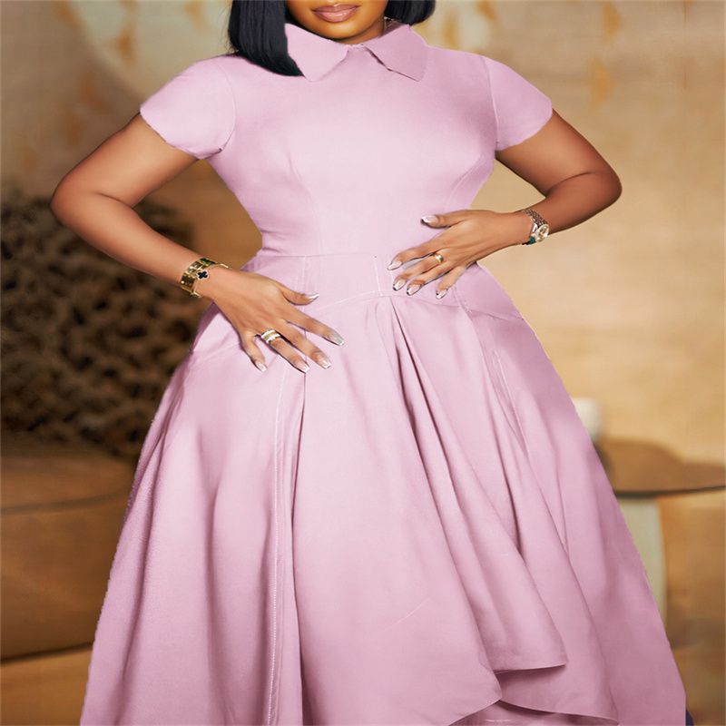 Women's  Summer Fashion Asymmetric High-waisted Banquet Skirt Elegant Evening Dress
