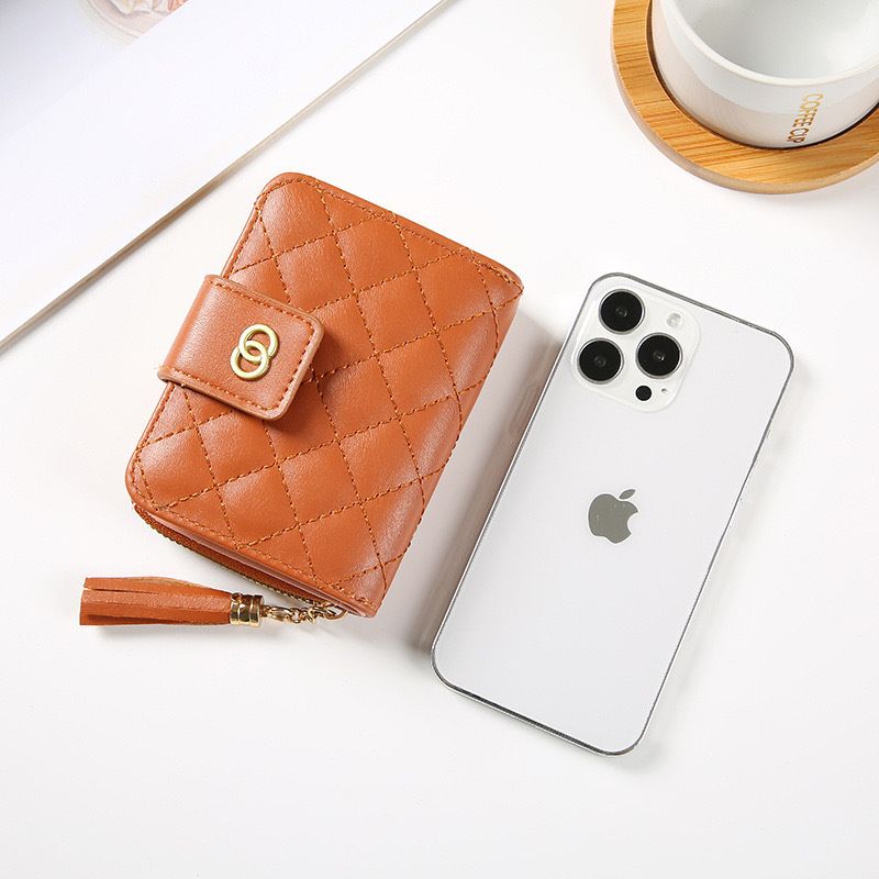 Women's Wallets Female Short Fringed Zipper Purse Credit Card Holder Coin Purse