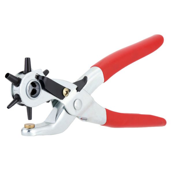 Leather Belt Hole Punch Plier Eyelet Puncher Revolve Sewing Machine Bag Setter Tool Watchband Strap Household leathercraft