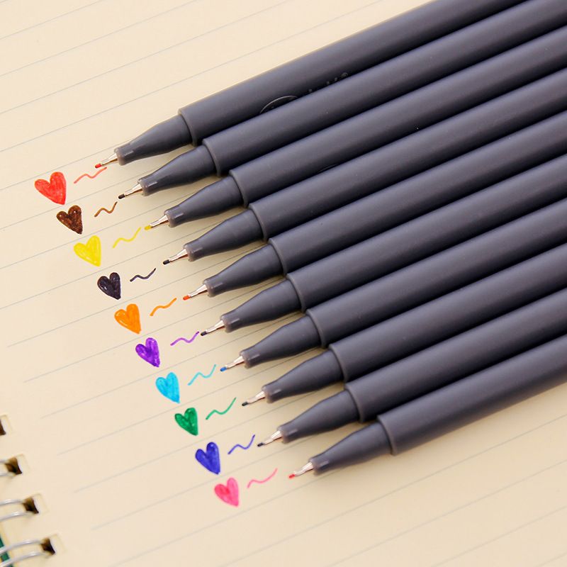 10 pcs/pack Color gel pen 0.38mm ballpoint Stationery Office school supplies