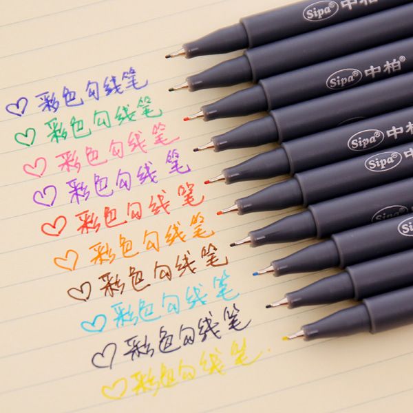 10 pcs/pack Color gel pen 0.38mm ballpoint Stationery Office school supplies
