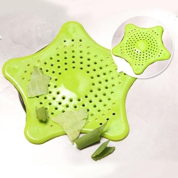5PC New Bathroom Hair Filter Star Bathroom Drain Hair Catcher Bath Stopper Plug Sink Strainer Filter Shower