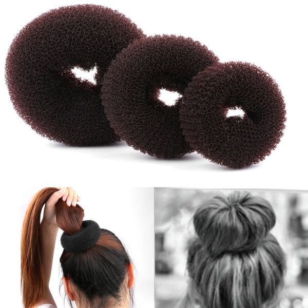 3Pcs/set S/M/L Magic Shaper Hair Donut Ring Hair Bun Maker French Bun Hairwear Ponytail Hair Styling Tool
