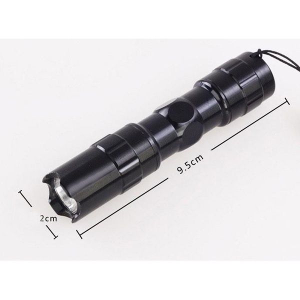 Portable Powerful Mini LED Flashlight 3W Torch Water Resistant Lamp Cycling Lantern Outdoor Working