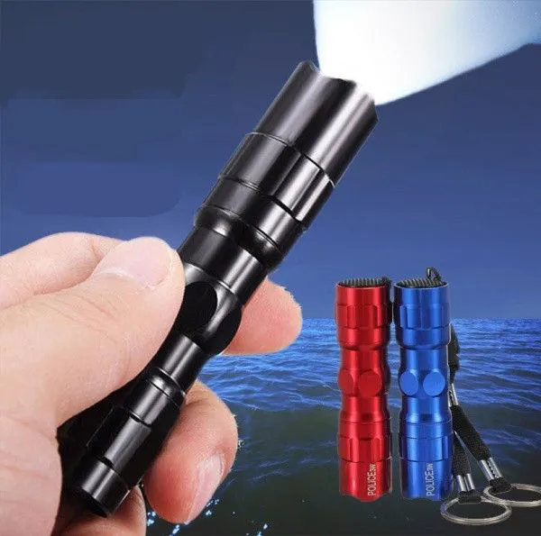 Portable Powerful Mini LED Flashlight 3W Torch Water Resistant Lamp Cycling Lantern Outdoor Working