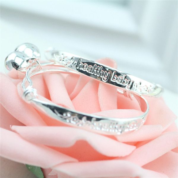 Fashion Baby Bangles 925 Sterling Sivler Cute Kids Bracelets