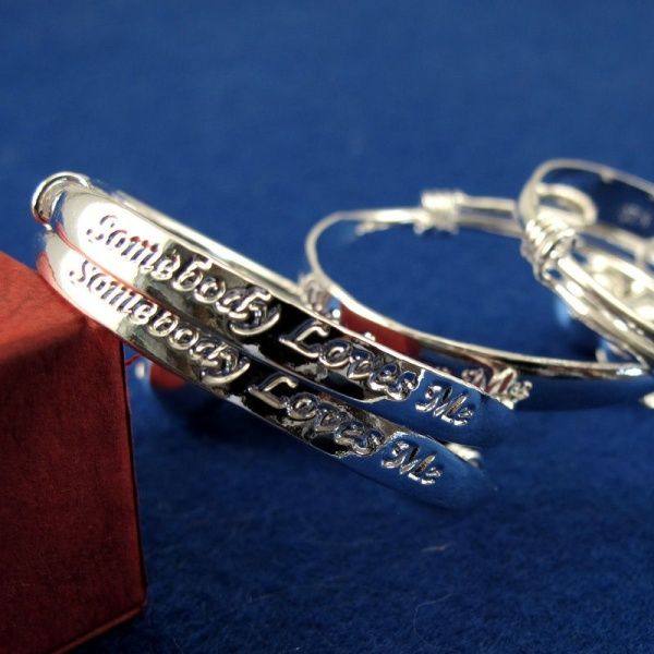Fashion Baby Bangles 925 Sterling Sivler Cute Kids Bracelets