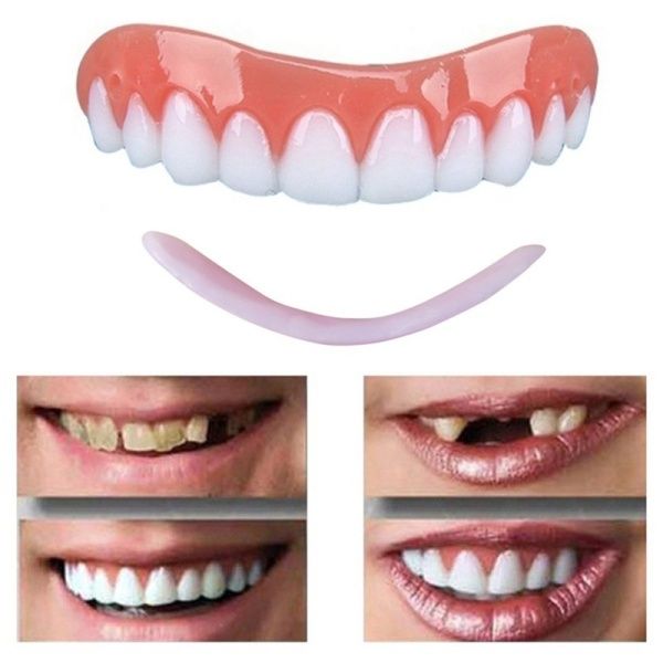 Perfect Instant Smile Comfort Fit Flex Teeth Whitening Denture Paste False Teeth Upper Cosmetic Veneer Tooth Cover Beauty Tool